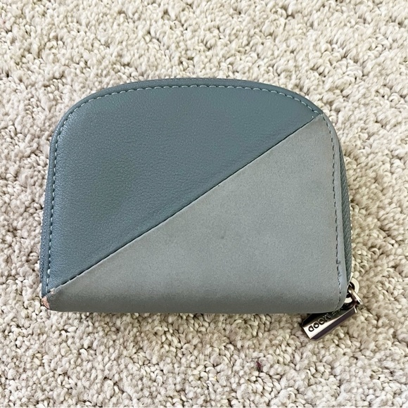 Pixie Mood Ida Credit Card Holder RFID Blocking Zip Recycled Vegan Blue Travel - Picture 2 of 5